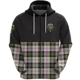 MacPherson Dress Ancient Clan Half Of Tartan Zipper Hoodie